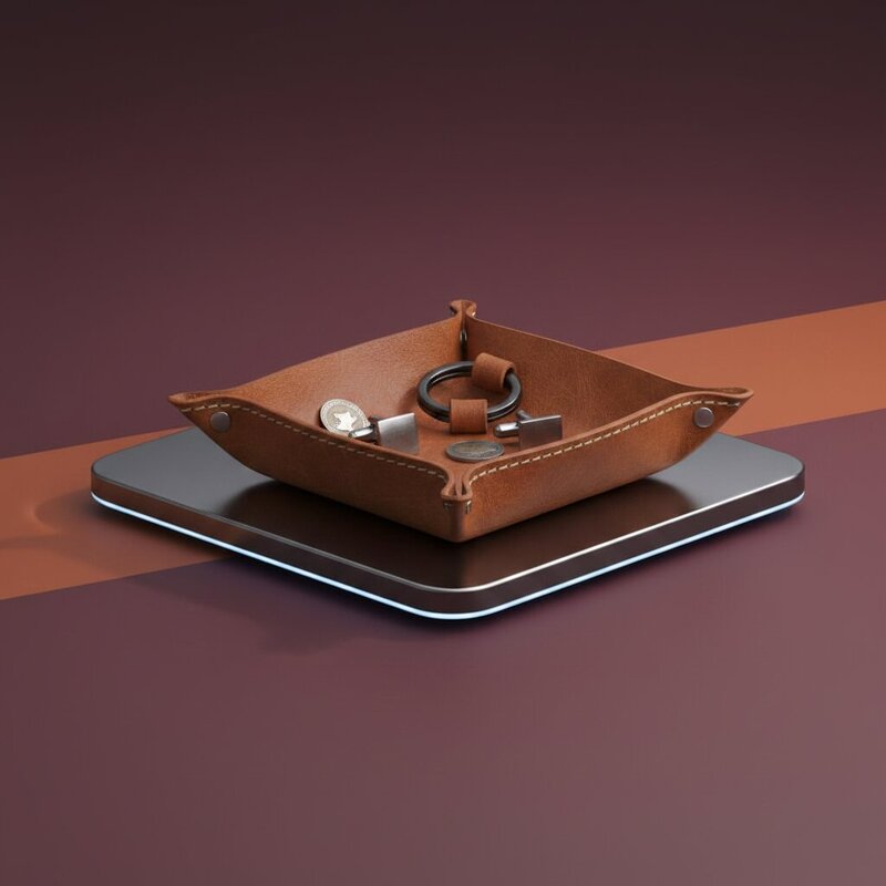 Leather Catchall Tray