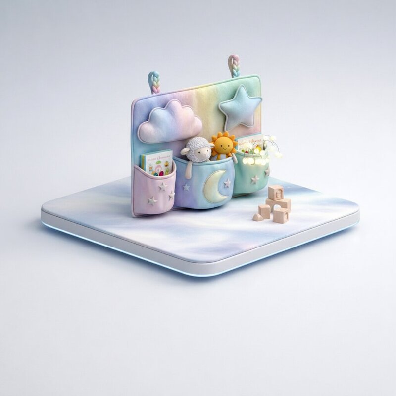Kids' Wall Organizer for Toys and Books