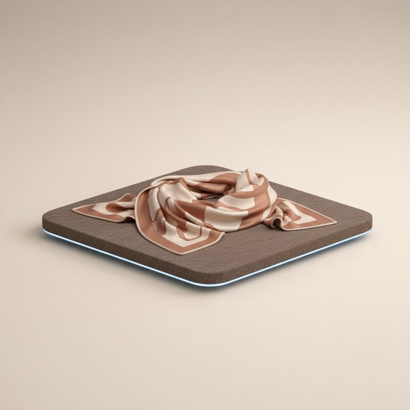 Элегантный шелковый шарф