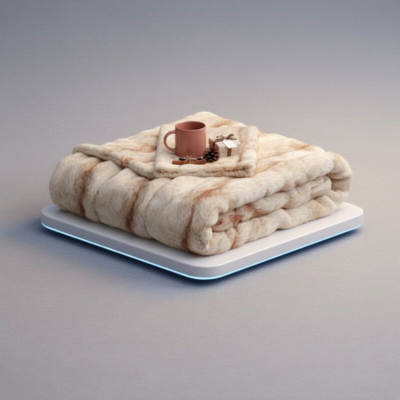 Уютный плед из искусственного меха