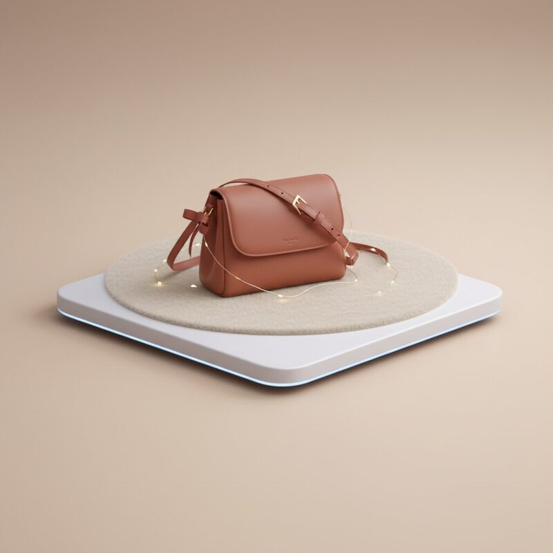 Дизайнерская кожаная мини-сумка