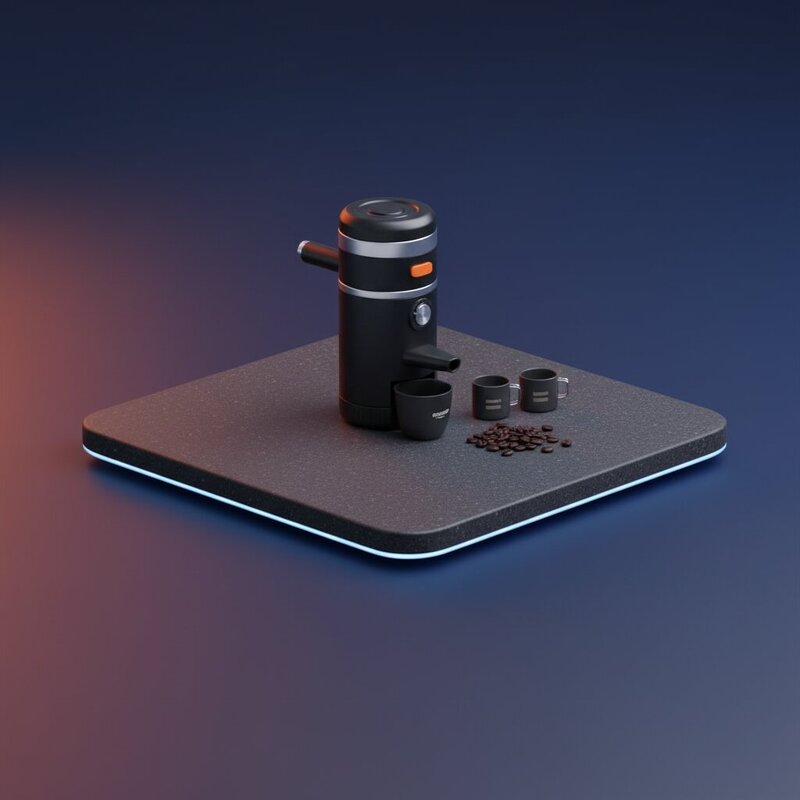 Cafetera Manual Compacta de Viaje