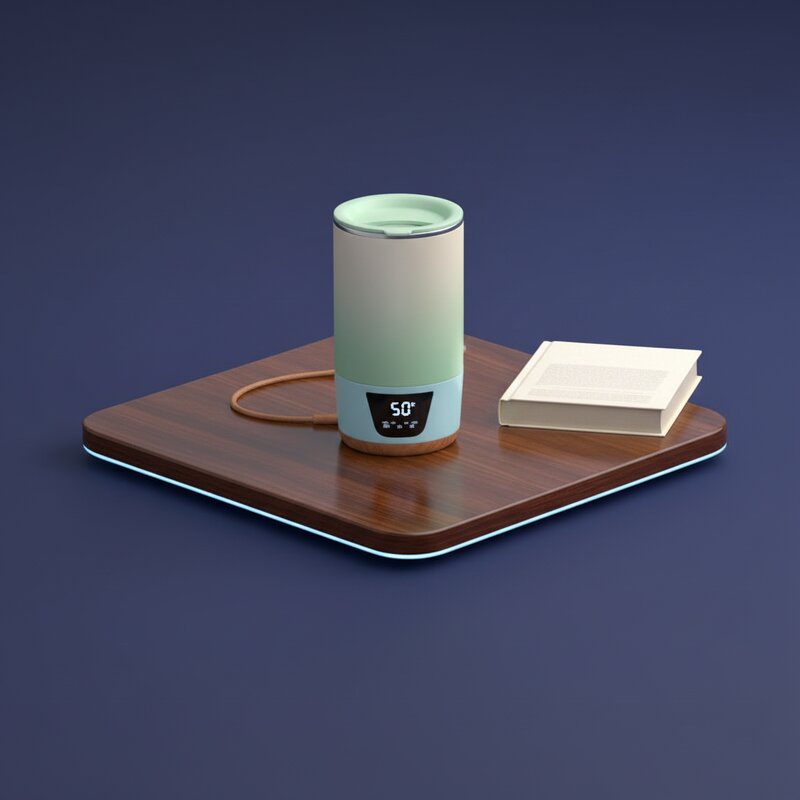 Thermal mug with heating