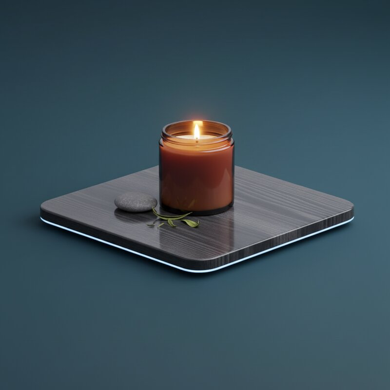Zen Garden Wood Wick Candle