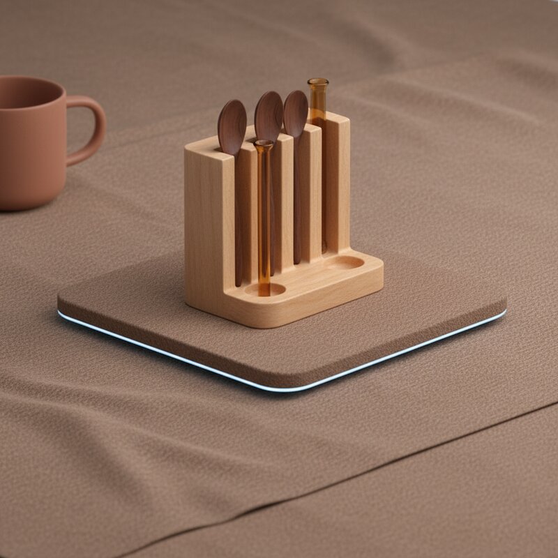 Wooden Spoon Holder