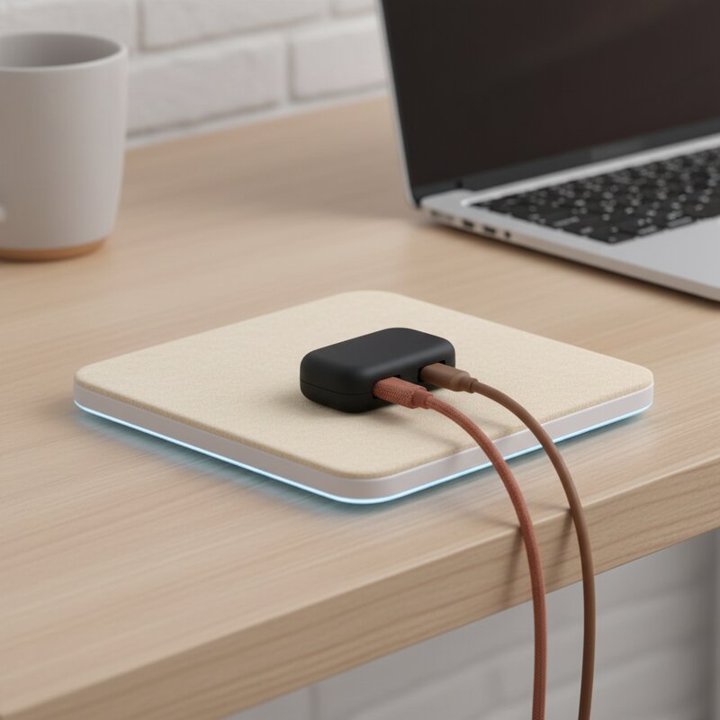 Organizador de Cables con Clip de Silicona Elegante