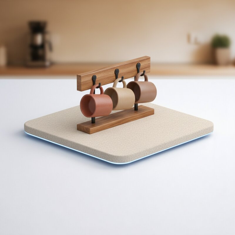 Подставка для кружек деревянная