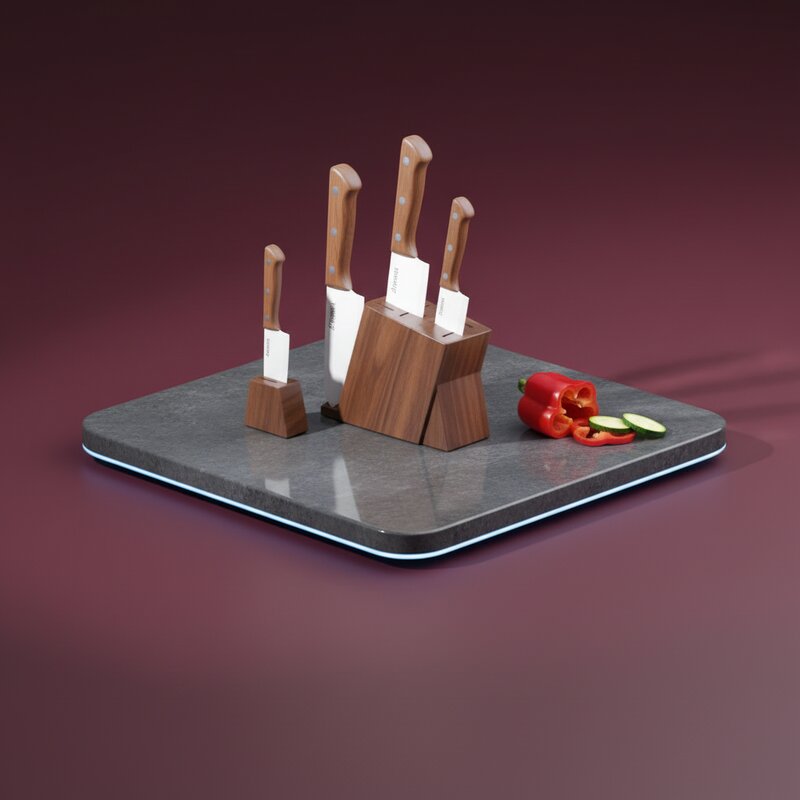 Набор керамических ножей для овощей