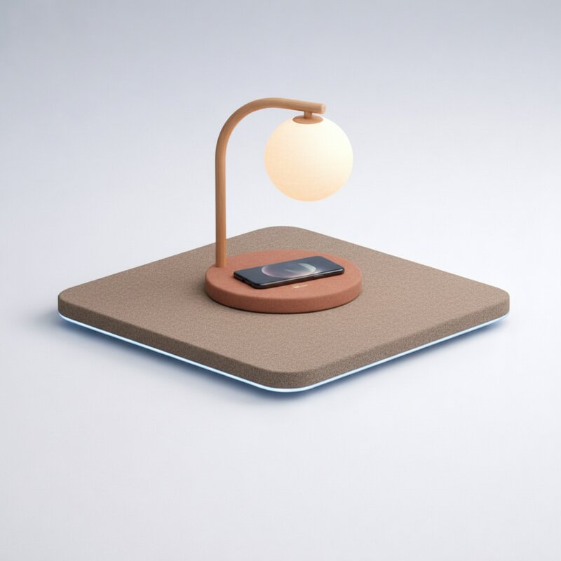 Desk Lamp with Wireless Charging