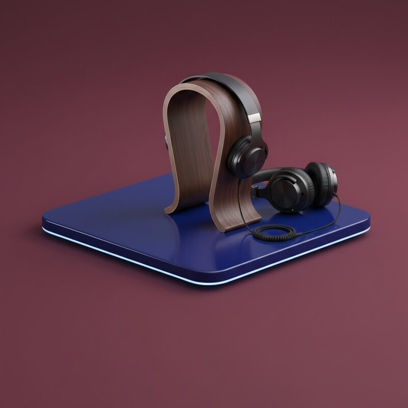 Стильная подставка для наушников