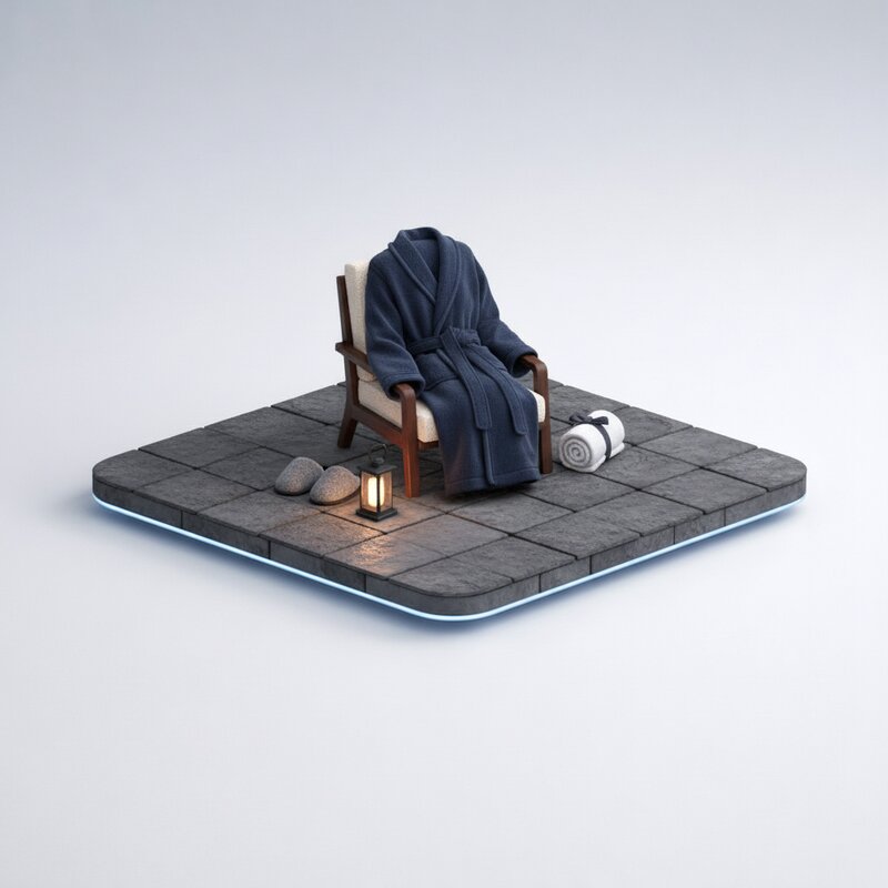 Уютный банный халат из хлопка