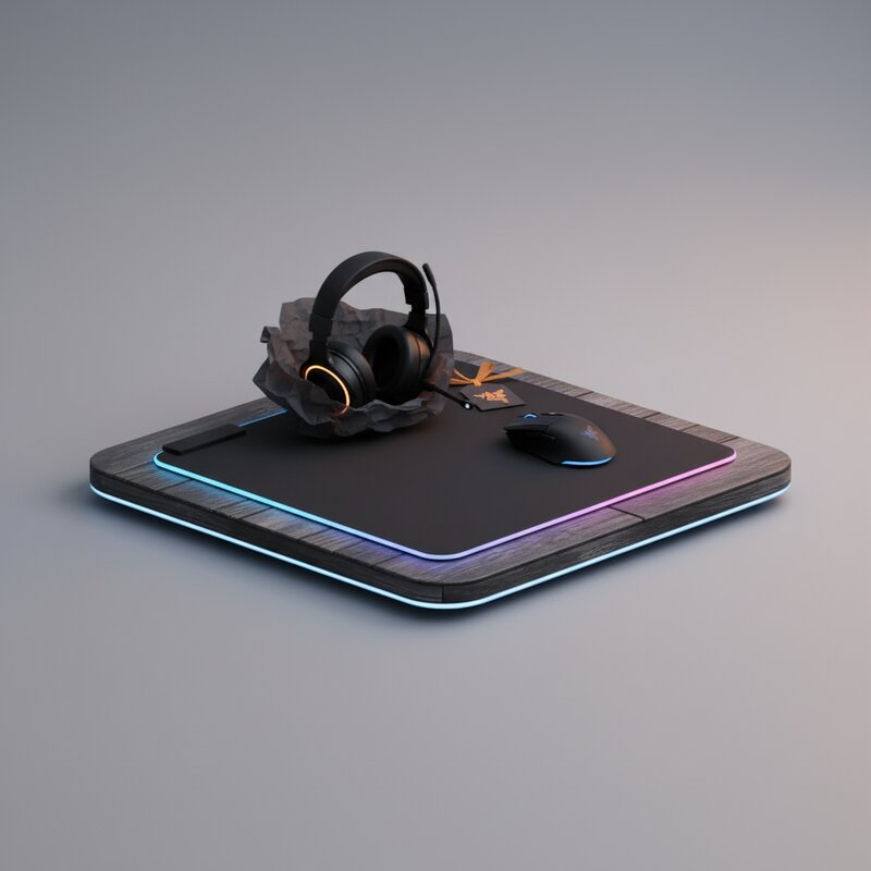 Игровой коврик XL с RGB