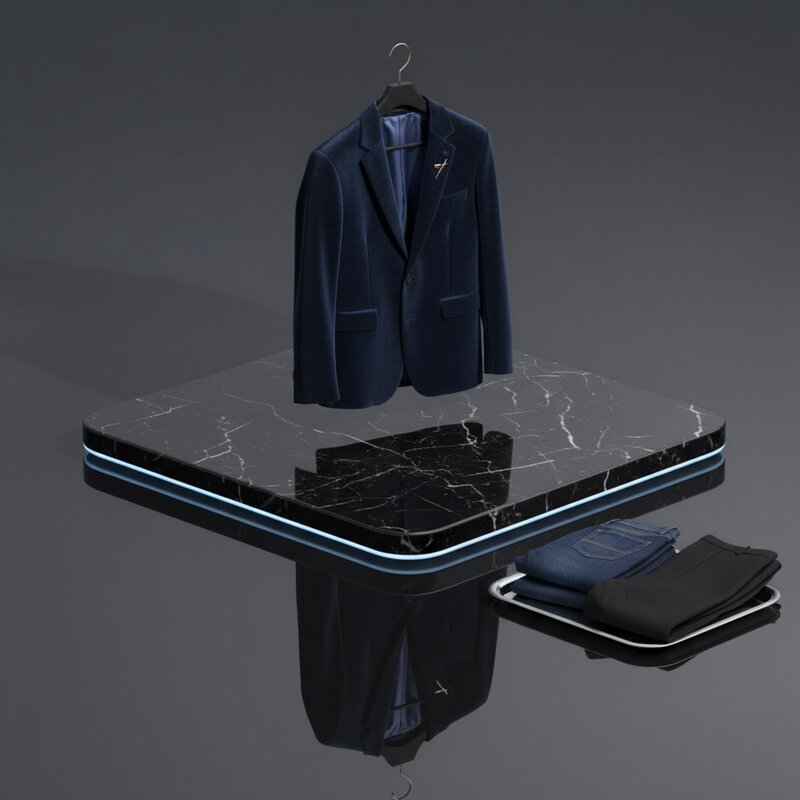 Бархатный пиджак в стиле casual