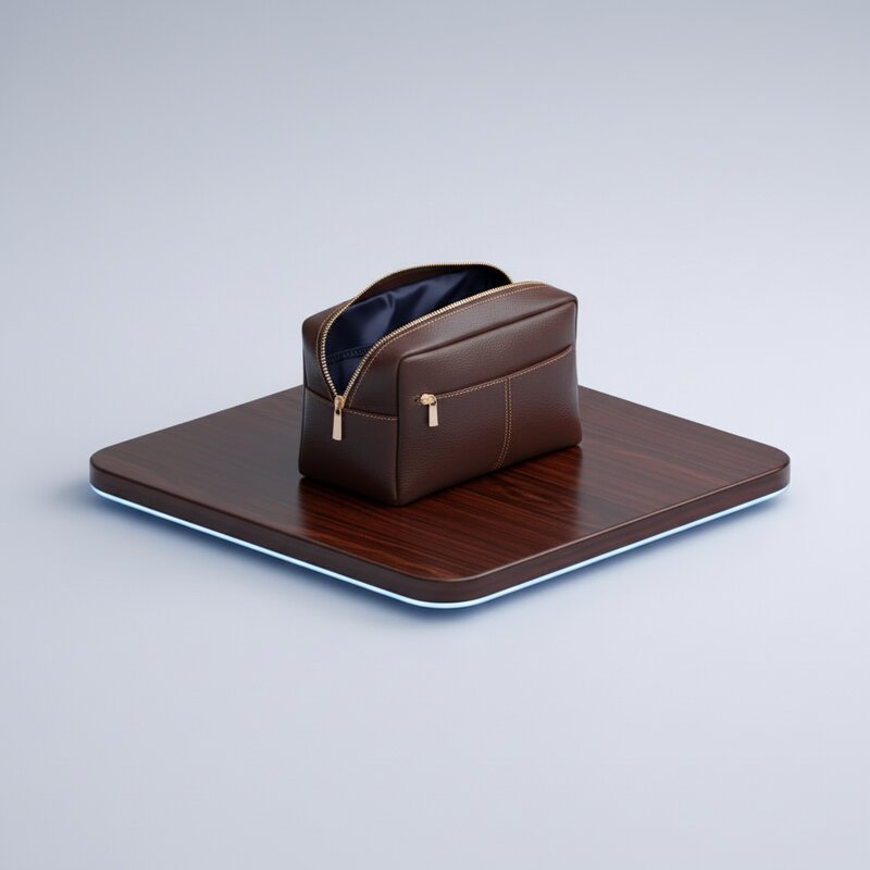 Кожаный дорожный несессер