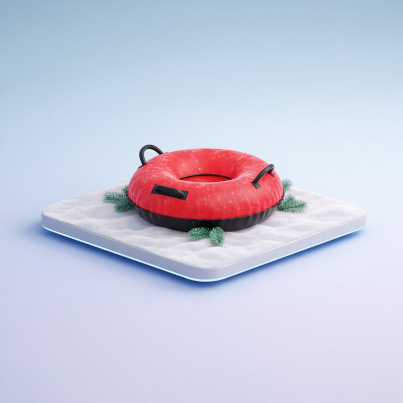 Надувные санки-ватрушка для спуска