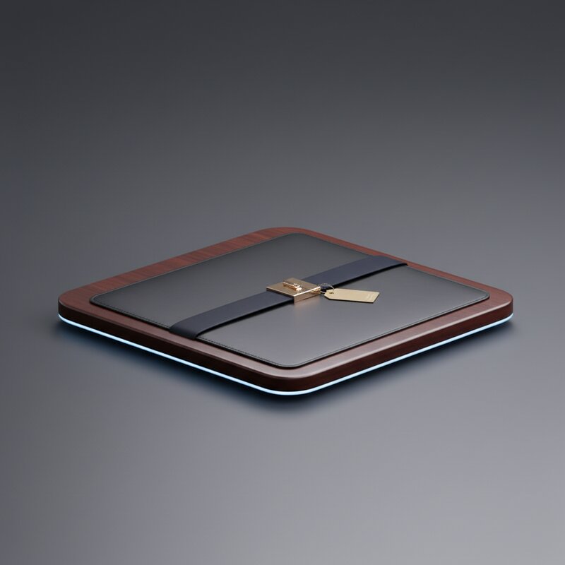 Премиальный кожаный настольный коврик