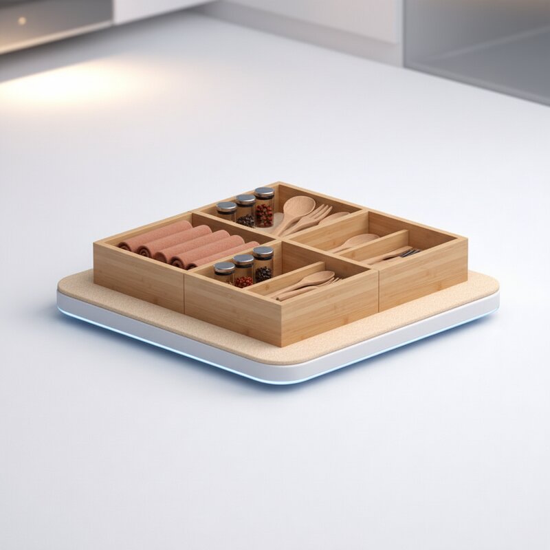 Набор бамбуковых разделителей для ящиков