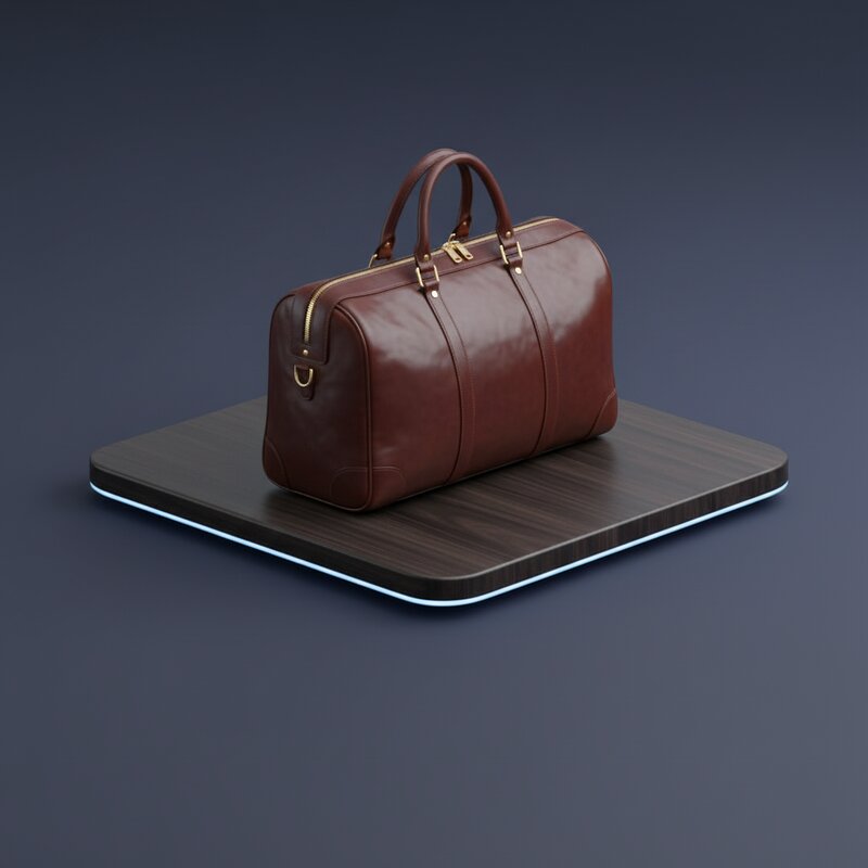 Дорожная сумка из натуральной кожи