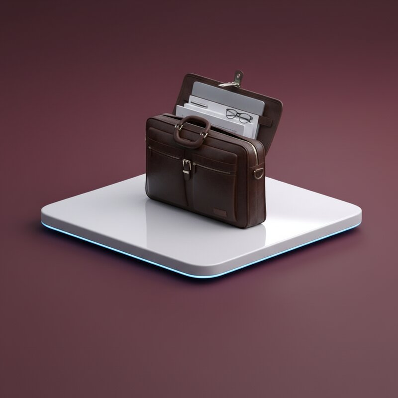 Кожаный портфель