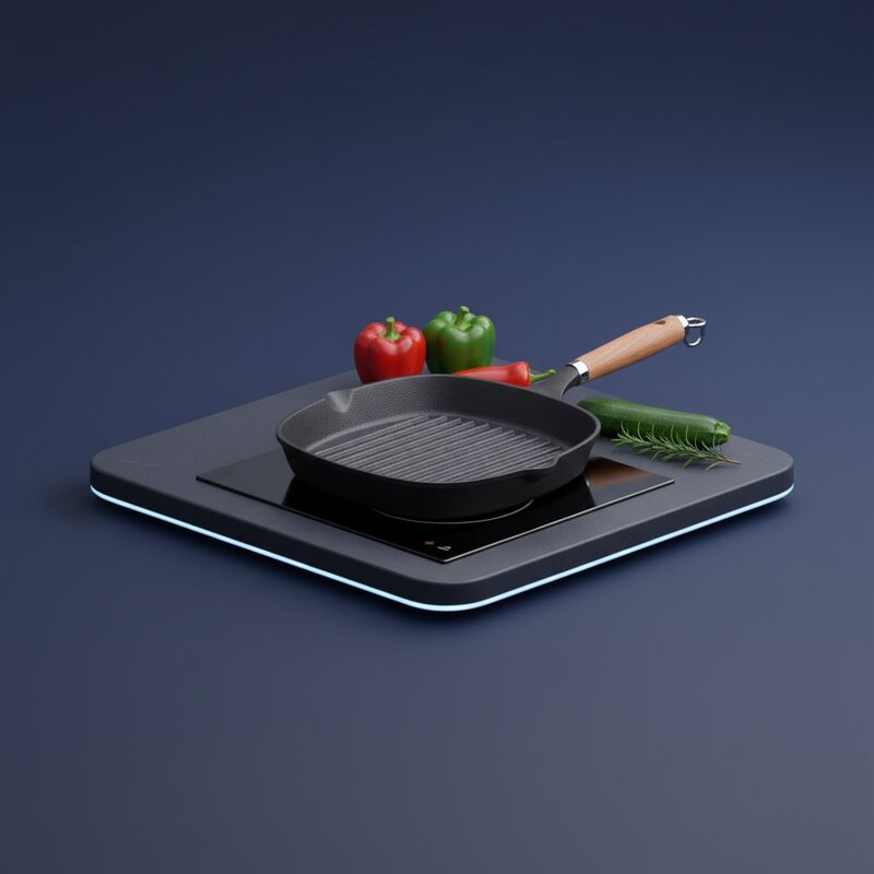 Sartén de Hierro Fundido para Parrilla