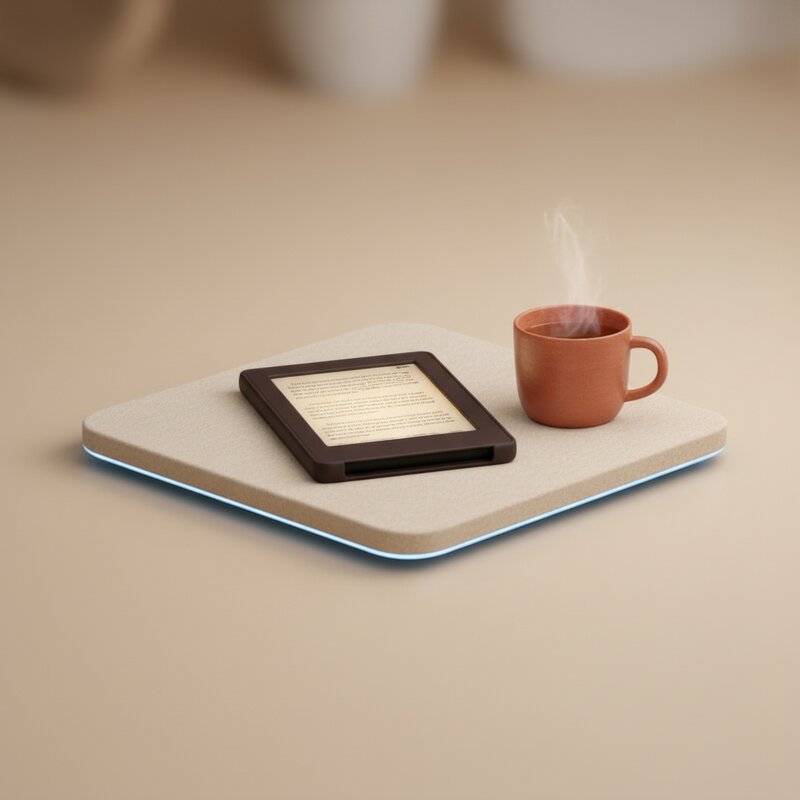 Libro electrónico con luz de fondo