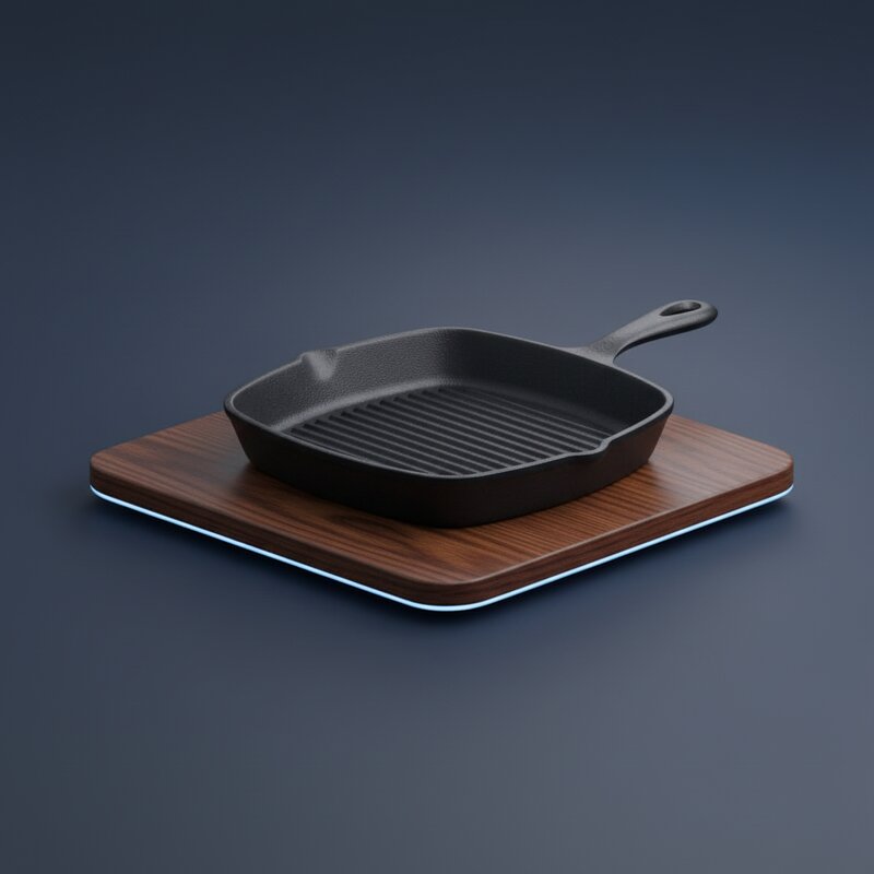 Sartén Grill de Hierro Fundido