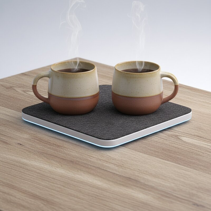 Set of handmade ceramic tea mugs