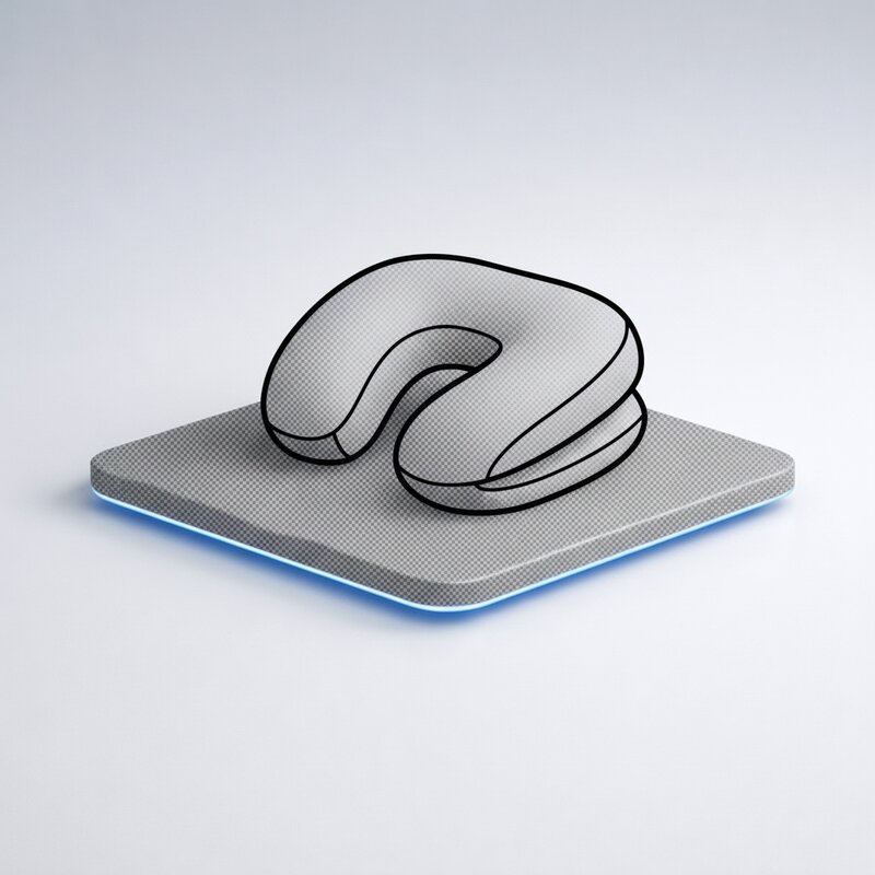 Эргономичная подушка для путешествий