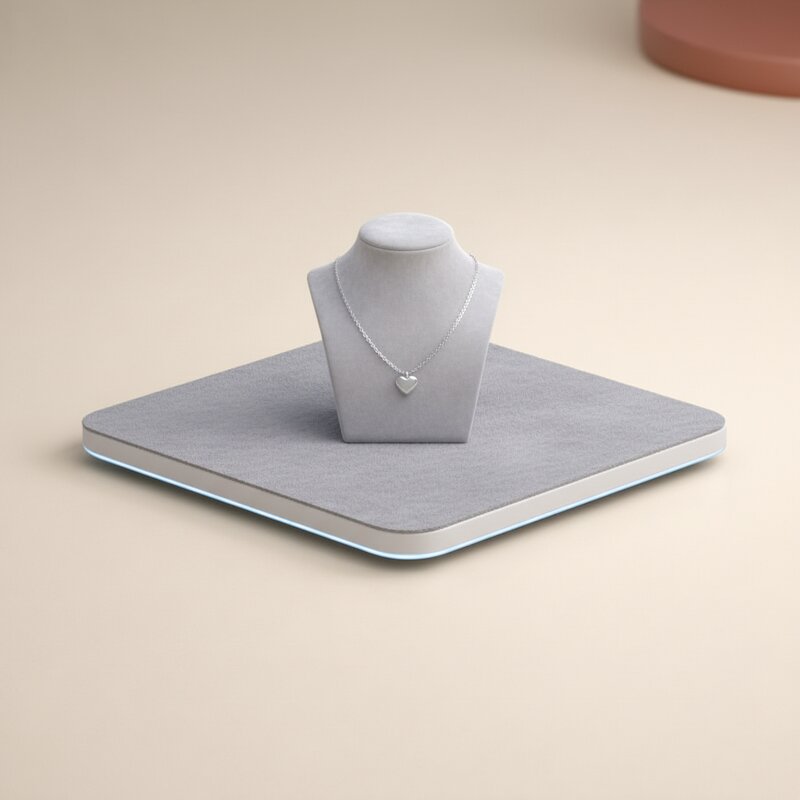 Нежное колье с кулоном-сердцем