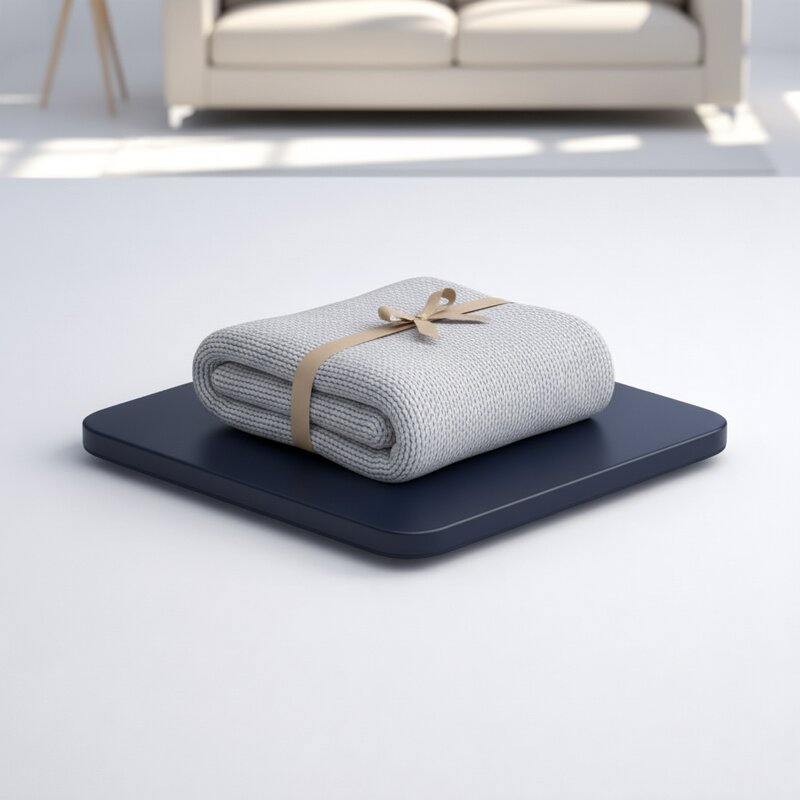 Manta de Lanzar de Cachemir Hecha a Mano