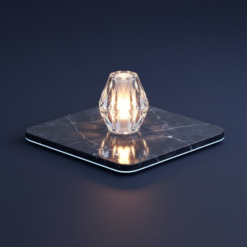 Ароматическая лампа из хрусталя