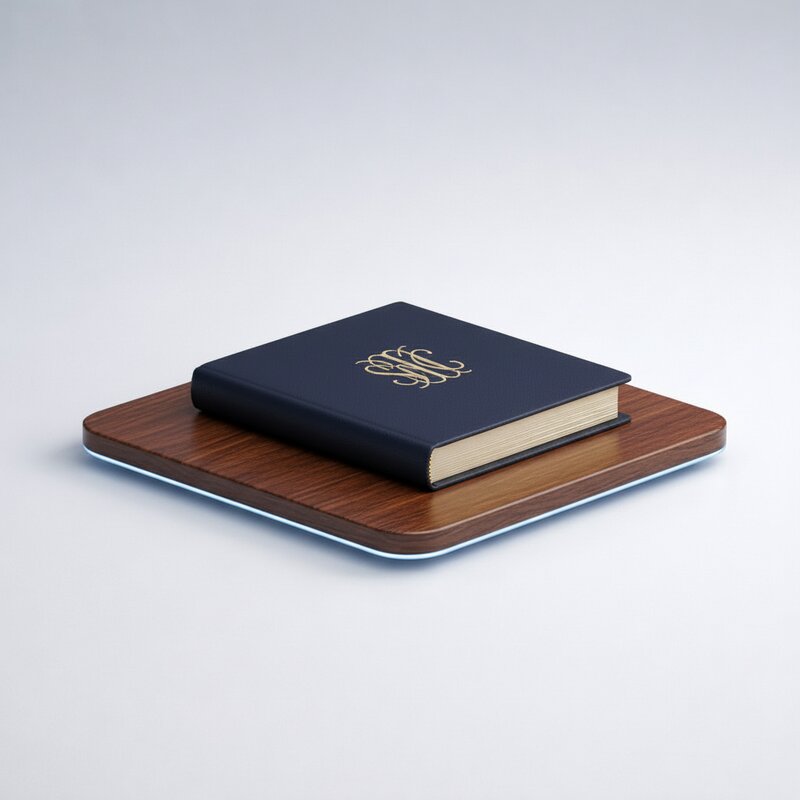 Кожаный ежедневник с монограммой