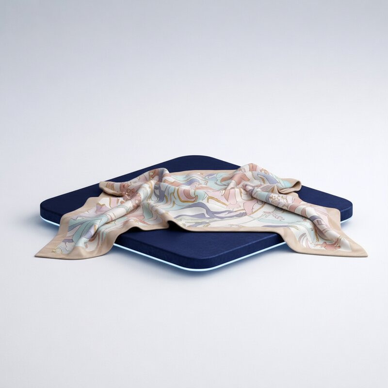 Шелковый шарф с принтом