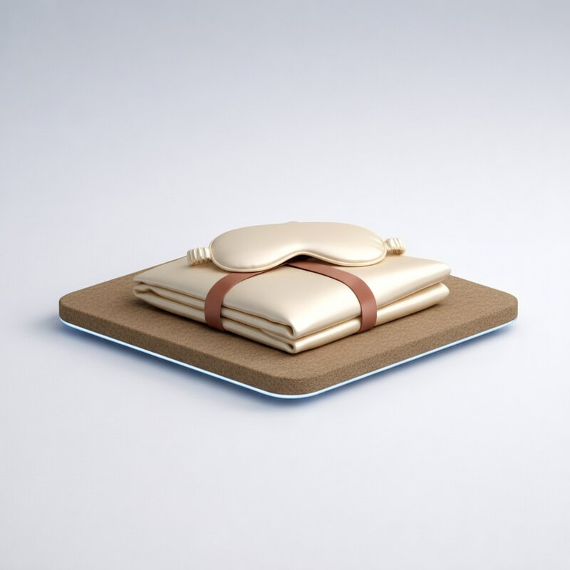 Silk Pillowcase and Sleep Mask Set