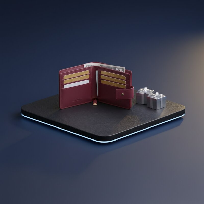 Кожаный кошелёк