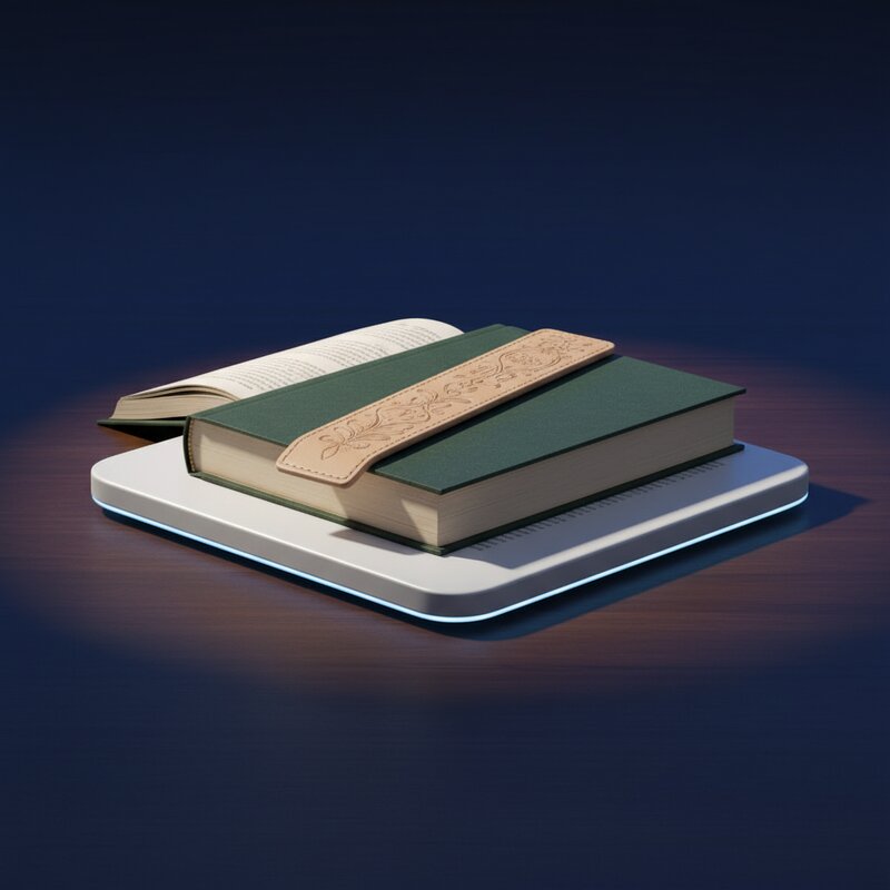 Кожаная закладка с гравировкой