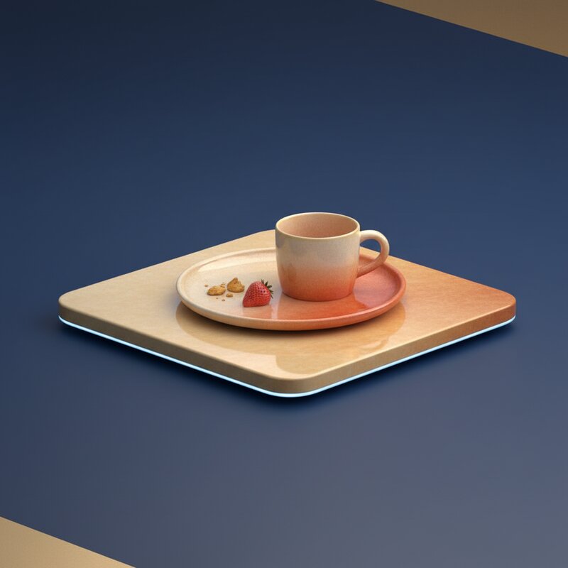 Керамическая посуда для завтрака