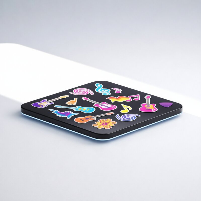 Набор стикеров с музыкальными мотивами