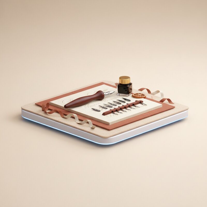 Set de Caligrafía "Fuente Moderna"