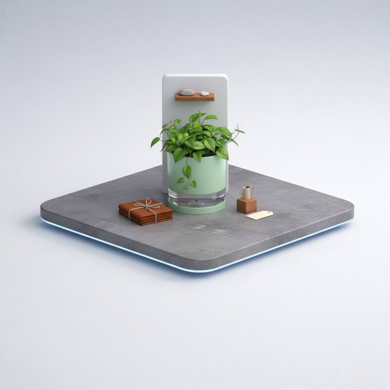 Modern Self-Watering Planter