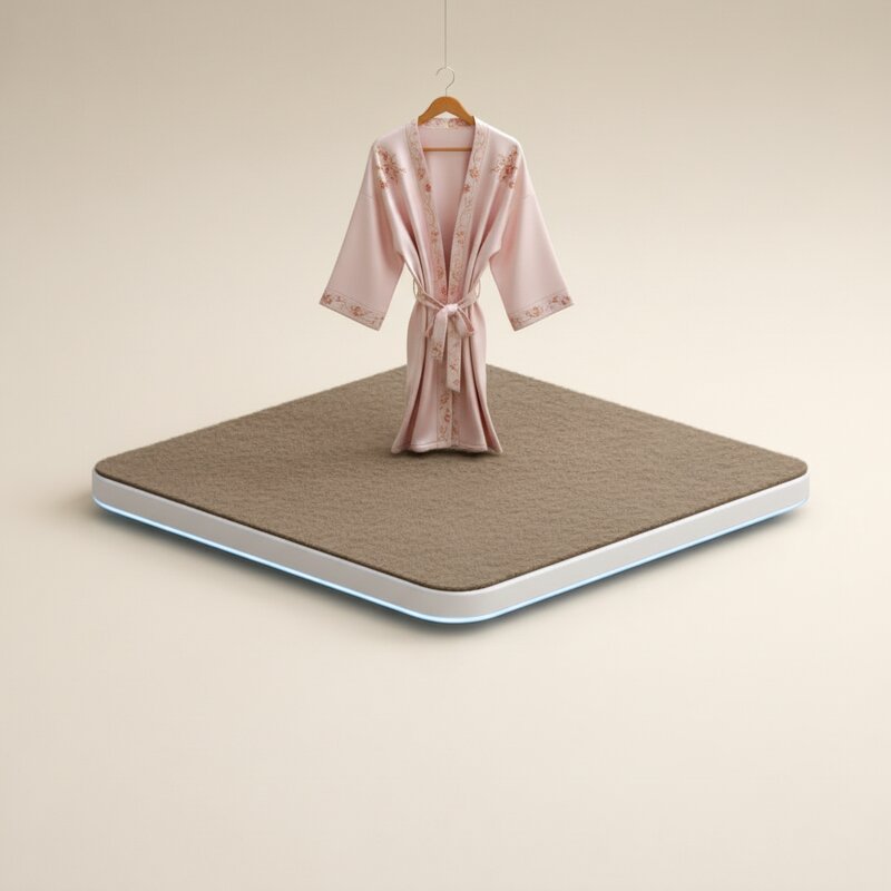 Шелковый халат с вышивкой