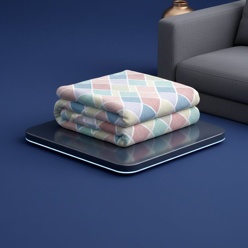 Мягкий плед с узором