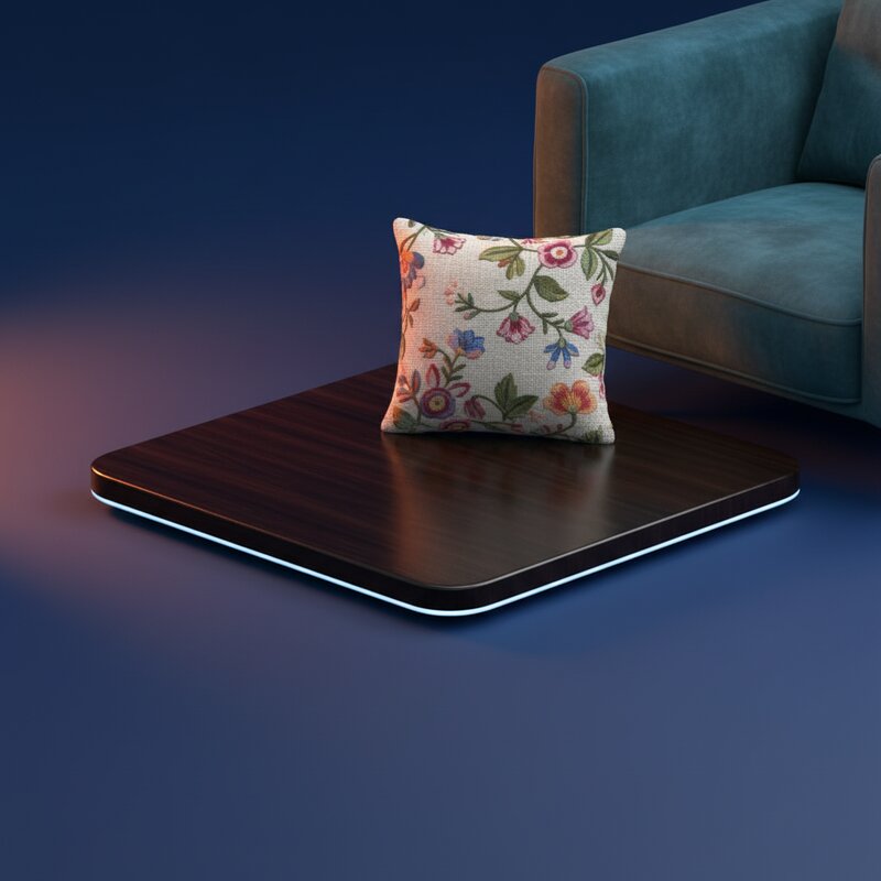 Декоративная подушка с вышивкой