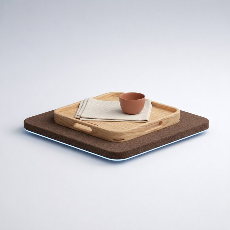 Деревянный чайный поднос