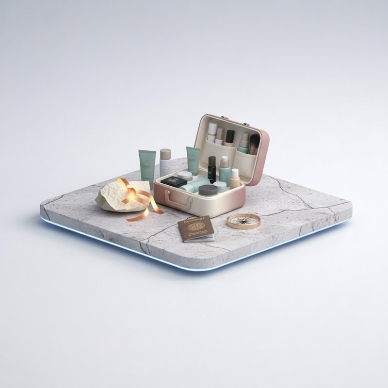 Kit de cosméticos de viaje