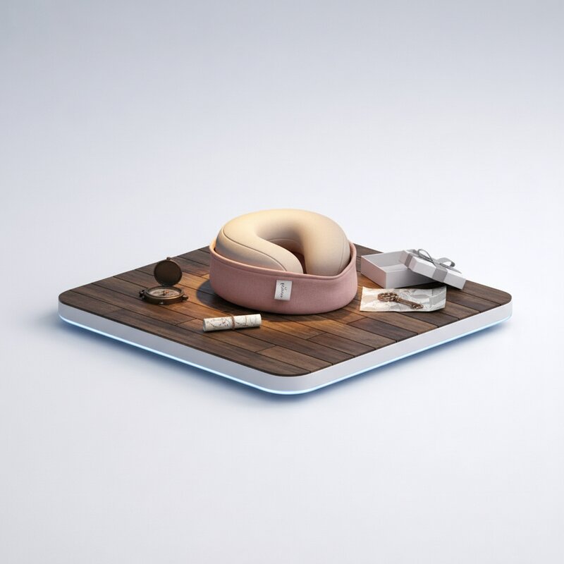 Almohada de viaje ergonómica