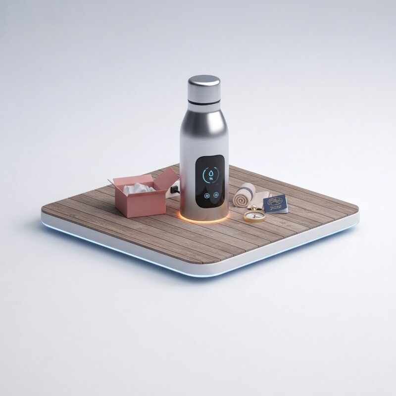 Botella de agua inteligente