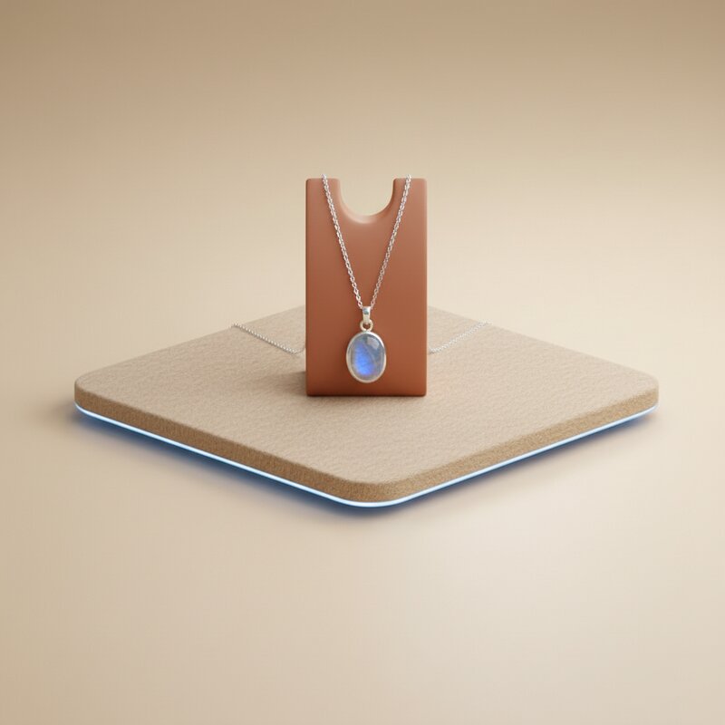 Colgante con piedra natural