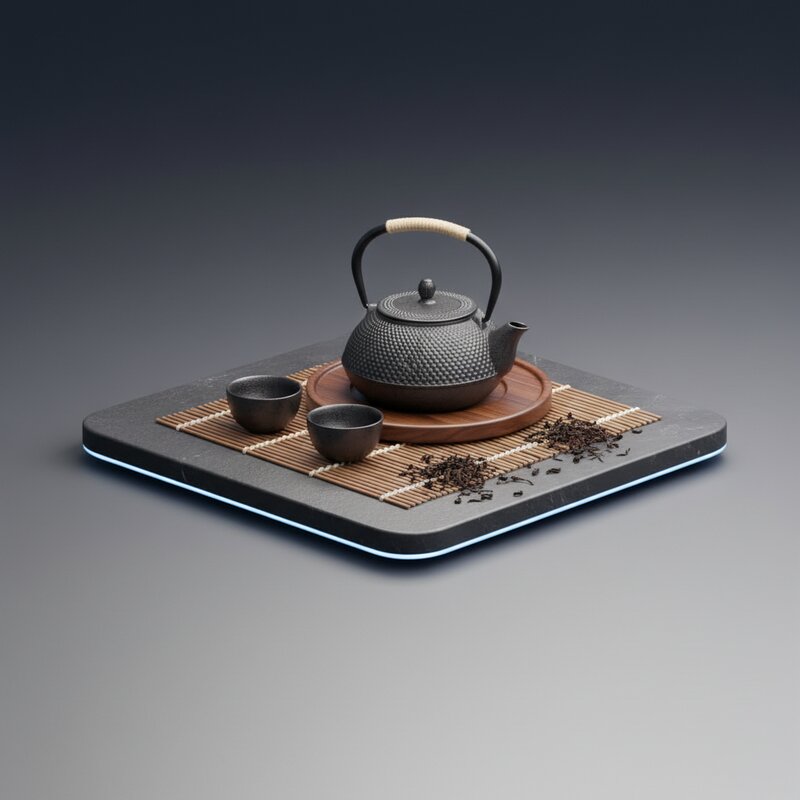 Набор для чайной церемонии из чугуна