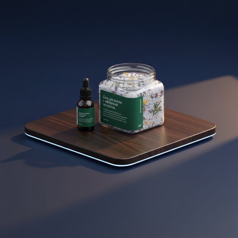 Sal de Baño con Aceites Esenciales